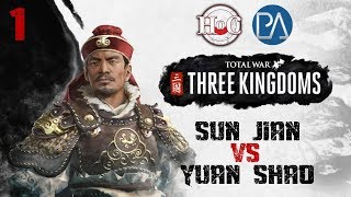 SUN JIAN vs YUAN SHAO- Total War: Three Kingdoms - Part 1