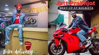 @jattprabhjot Bhai ka Meetup at Kolkata 😮 | @ducati panigale V4 R delivery 🫡🏍️| Fan moment #yt