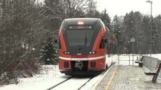 Штадлерский дизель-поезд 2317 на о.п. Саку / Stadler DMU 2317 at Saku stop