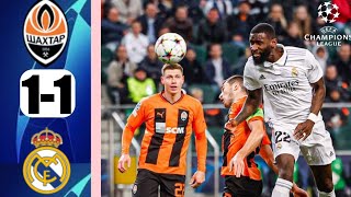 Shakhtar Donetsk Vs Real Madrid 1-1 Goal & Match Highlights UEFA Champions League Group stage 2022HD