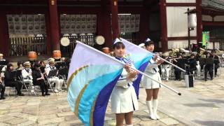 世界に届け交通安全！世界遺産奈良東大寺から①　奈良県立高円高等学校