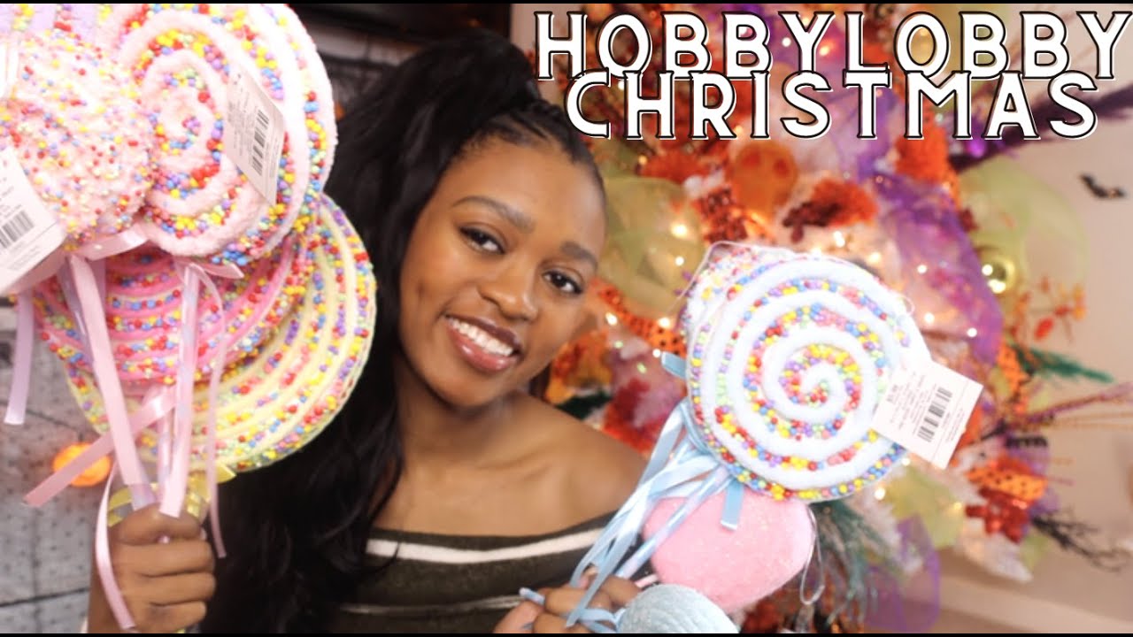 Hobby Lobby Candyland Christmas Decor Haul (I Love The Lollipops ...