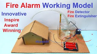 Innovative Inspire Award Winning Project - fire extinguisher Fire alarm working model  |   DIY