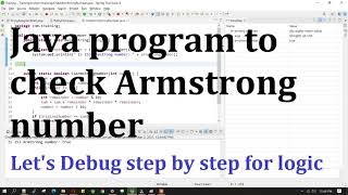 Java program to check Armstrong number | coding question in product based company