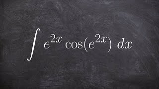 Integrate the cosine of an exponential expression