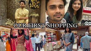 Our first shopping 🛍 vlog after marriage | Kasavu Kendra Calicut