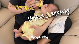 vlog * 육아 브이로그 | 생후 2개월, 버티는거야 버티고 보는거야 버티면 육아도 다 되는거...맞아요? | 구강기 주먹고기, 육아 고민, 낮잠 재우는 방법, 아기 울리는 방법