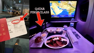 [First Class] I tried riding the best Qatar Airways in the world! Doha's airport lounges is amazing!