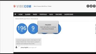 VibeCom : ShortCode: Timer, Testimonials & Progress Bars Training Video