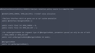 Annotations in android, intDef stringDef example and basics