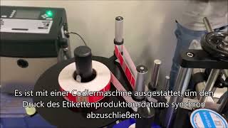 Automatische Etikettiermaschine für runde Flaschen,automatische Etikettenapplikatormaschine