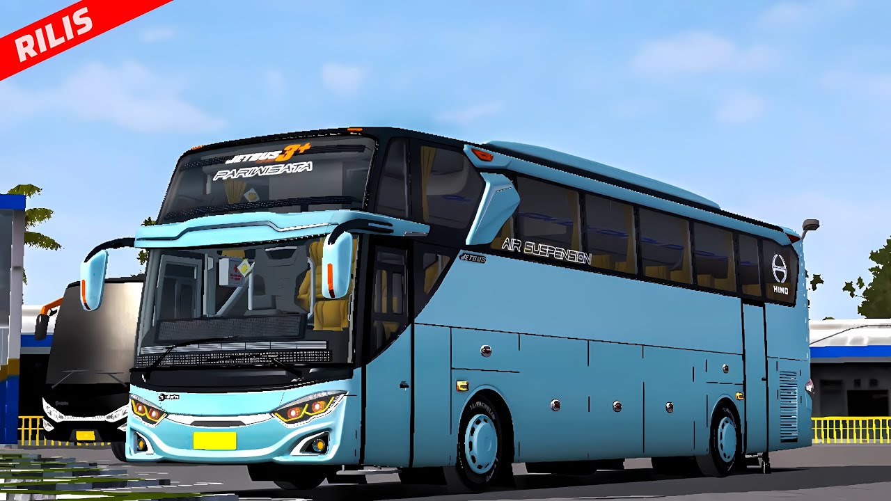 RILIS‼️MOD BUSSID JETBUS 3+ HINO RK Dop Fresh Karoseri Adiputro🔥 - Bus ...