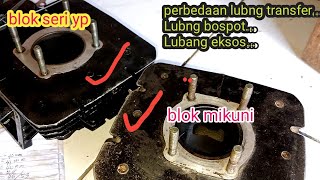 Perbedaan lubang blok seri yp dan blok mikuni