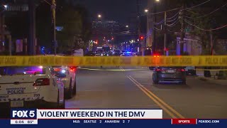 DMV sees violent weekend with several deadly shootings, fatal stabbing