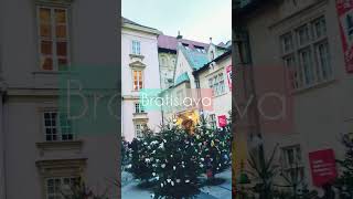 Christmas in beautiful #bratislava Slovakia!🇸🇰 @sailingMellowGr #shorts