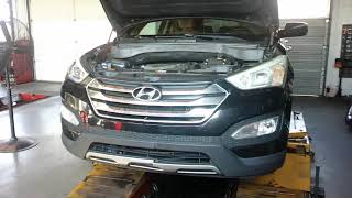 How to replace brakes on a 2013 Hyundai Santa Fe Sport