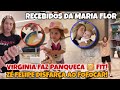 Virginia prepara 🥞 Panqueca fit/Maria Flor recebe recebidos