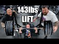 11yr Old BENCH Press 143LBS - 65KG | ft. Eddie Hall