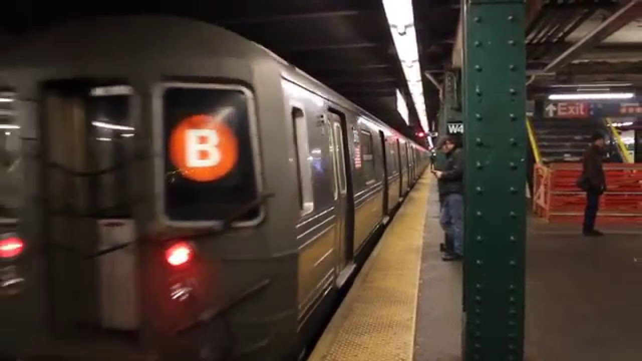 MTA New York City Subway Brighton Beach Bound R68 (B) Express Train @ W ...