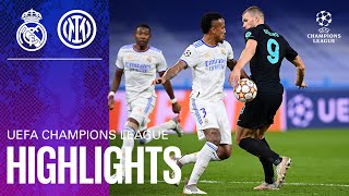 REAL MADRID 2-0 INTER | HIGHLIGHTS | UEFA Champions League 2021/22 Matchday 06 ⚽⚫🔵