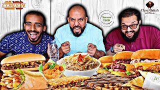 فلوق طهمجه تايم ٤ مطاعم ٤ تحديات في يوم واحد - حلقة ١ || Tahmaja Time Vlog E01 - 4 Food Challenges