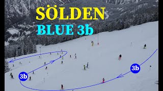 Sölden Skifahren Skiing, Blue 3b Piste/Slope/Run,Skigebiet Skiing Area,Зельден,Лижі,Лыжи,Narty,Lyžba