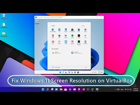 Как исправить разрешение экрана Windows 11 в VirtualBox?