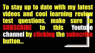 Principals' Test Review Questions: Instructional Leadership