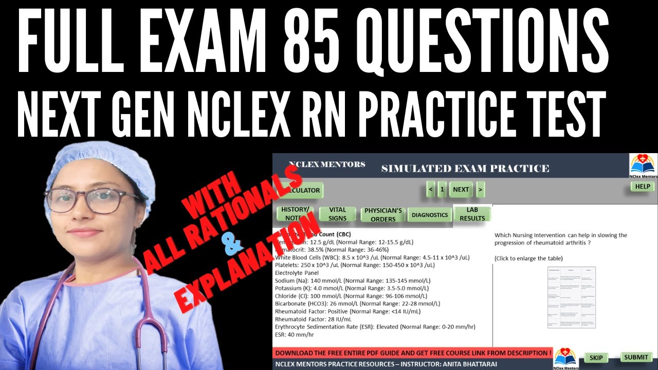 Nclex RN Practice Test - NCLEX RN FULL PRACTICE EXAM 85 QUESTIONS ...