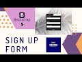 Interactive Signup Form - Bootstrap 5