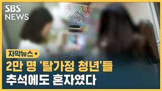 2만 명 '탈가정 청년'들…추석에도 혼자였다 (자막뉴스) / SBS