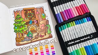 ☃️ cozy christmas colour with me! 🎄 ft. ohuhu markers