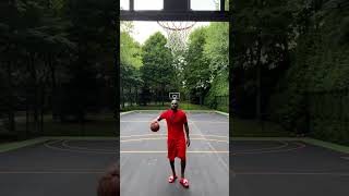 LeBron James outdoor basketball 🏀 court shooting practice
