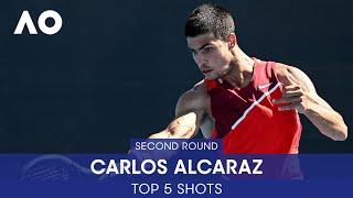 Carlos Alcaraz | Top 5 Shots (2R) | Australian Open 2022