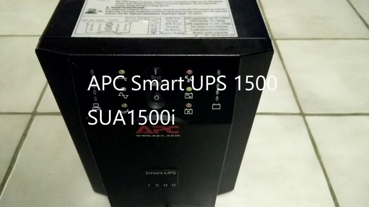 APC Smart-UPS 1500VA - SUA1500I - YouTube