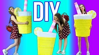 DIY Гигантский лимонад! Бюджетный диайвай из бумаги и картона. Декор комнаты 🐞 Afinka