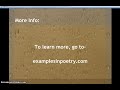 examples of stanza or verse in poetry