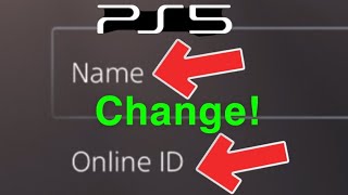 PS5 How to CHANGE Your NAME Easy!