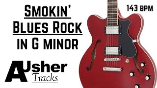 Smokin' Blues Rock Guitar Backing Track Jam in G minor