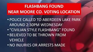 Flash-bang device found at Moore County polling site