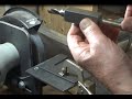 End mill sharpening fixture.