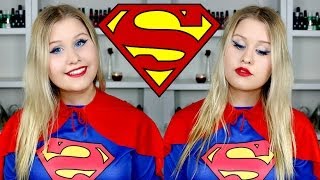 SUPERWOMAN / SUPERGIRL MAKEUP AND COSTUME ★ HALLOWEEN TUTORIAL