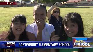 Fox 10 Weatherman Cory McCloskey visits Cartwright School