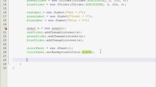 Java GUI Tutorial 21 - Slider color changer (Part 1)