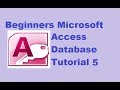 Beginners MS Access Database Tutorial 5 - Creating Microsoft Access Reports