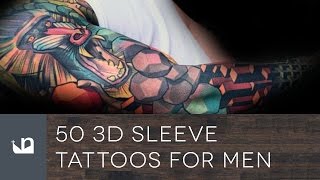 50 3D Sleeve Tattoos For Men