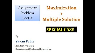 Assignment Problem_#3 | Unbalanced | Maximization [Operations Research_#10]