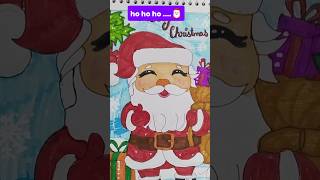 ||20/31 of drawing challenge 🩷✨||#art#shorts#viral# santaclaus#christmas#drawing#artist