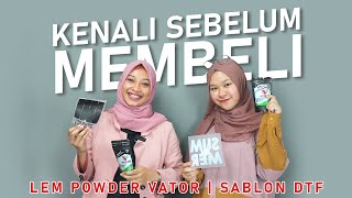 Perbedaan Lem Powder Sablon DTF | Black Vator Vs TPU Premium