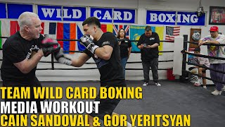 Team Wild Card Boxing Media Workout - Cain Sandoval \u0026 Gor Yeritsyan